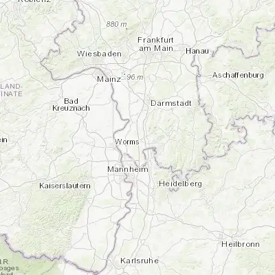 Map showing location of Einhausen (49.676670, 8.548330)