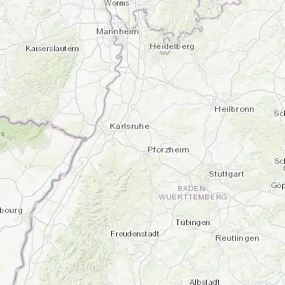 Map showing location of Eisingen (48.950000, 8.666670)