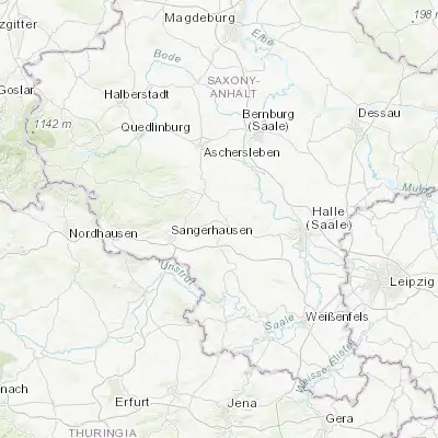 Map showing location of Eisleben Lutherstadt (51.527540, 11.548350)