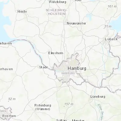 Map showing location of Ellerbek (53.658170, 9.869910)