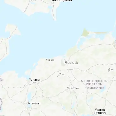 Map showing location of Elmenhorst (54.155830, 12.010840)