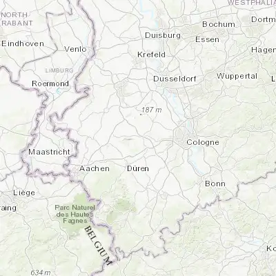 Map showing location of Elsdorf (50.937390, 6.568280)