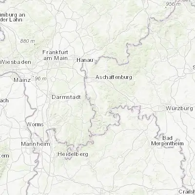 Map showing location of Elsenfeld (49.842890, 9.163550)