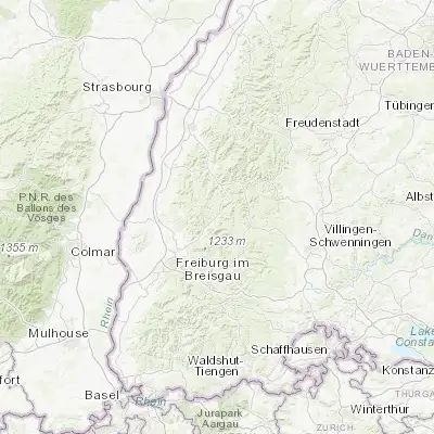 Map showing location of Elzach (48.172470, 8.069920)