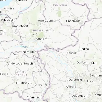Map showing location of Emmerich (51.839330, 6.247920)