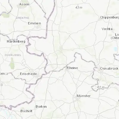 Map showing location of Emsbüren (52.400000, 7.300000)