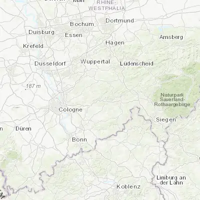 Map showing location of Engelskirchen (50.988540, 7.413910)