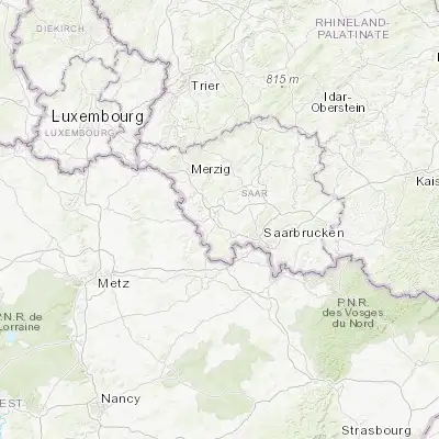 Map showing location of Ensdorf (49.300000, 6.783330)