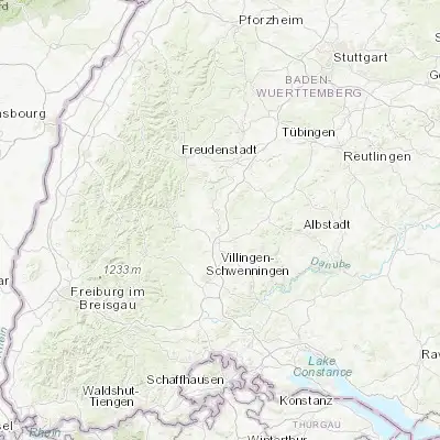 Map showing location of Epfendorf (48.250000, 8.600000)