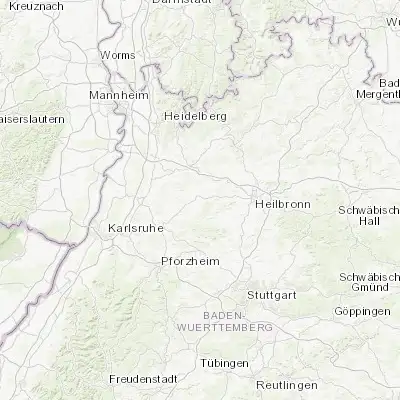 Map showing location of Eppingen (49.136450, 8.912290)