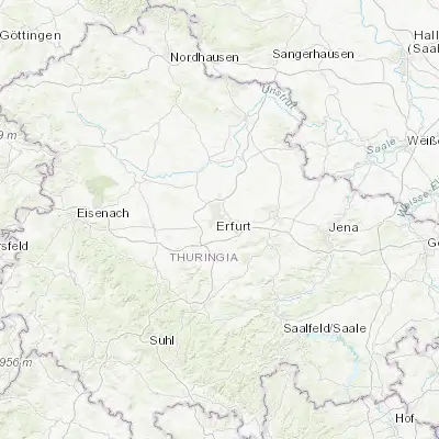 Map showing location of Erfurt (50.978700, 11.032830)