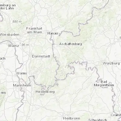 Map showing location of Erlenbach am Main (49.803410, 9.163110)
