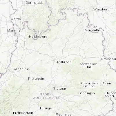 Map showing location of Erlenbach (49.172500, 9.268330)