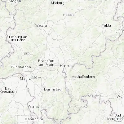 Map showing location of Erlensee (50.163040, 8.978230)