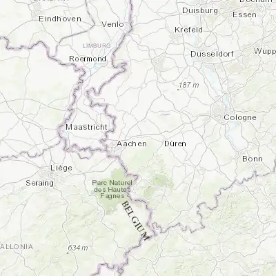 Map showing location of Eschweiler (50.818540, 6.271840)