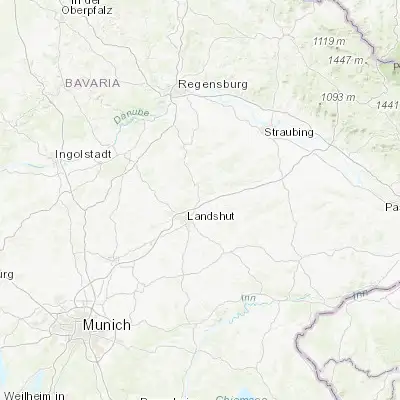 Map showing location of Essenbach (48.613320, 12.218330)