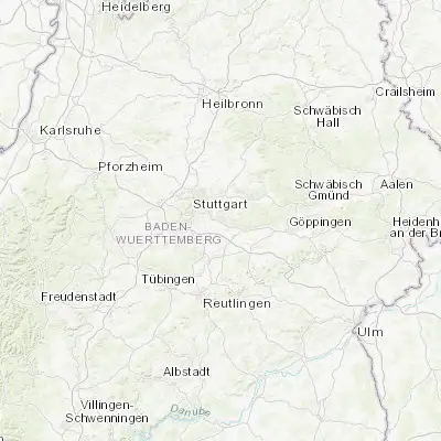 Map showing location of Esslingen (48.739610, 9.304730)