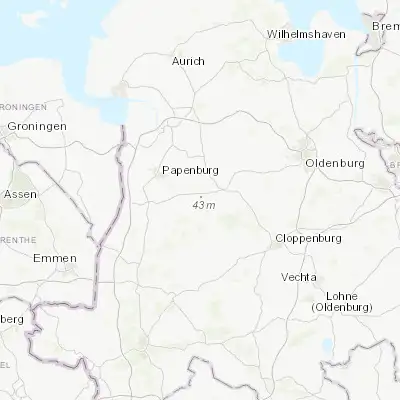 Map showing location of Esterwegen (52.992880, 7.633270)