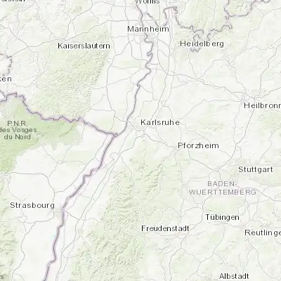 Map showing location of Ettlingen (48.940940, 8.407630)