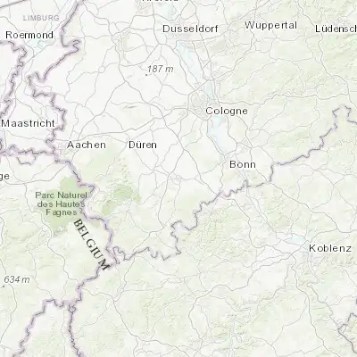 Map showing location of Euskirchen (50.660570, 6.787220)