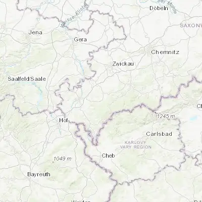 Map showing location of Falkenstein (50.477880, 12.371290)