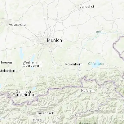 Map showing location of Feldkirchen-Westerham (47.907480, 11.842660)