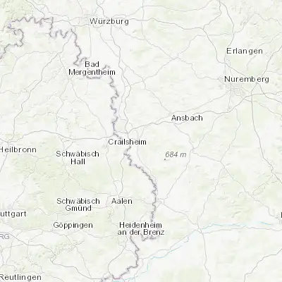 Map showing location of Feuchtwangen (49.162870, 10.338500)