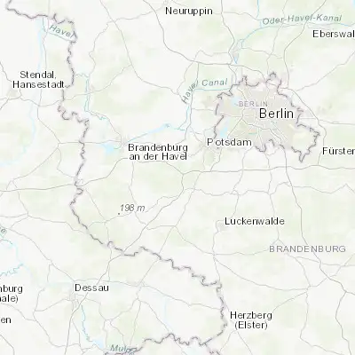 Map showing location of Fichtenwalde (52.280380, 12.883490)