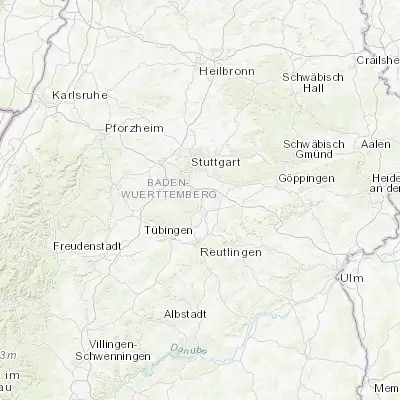 Map showing location of Filderstadt (48.656980, 9.220490)