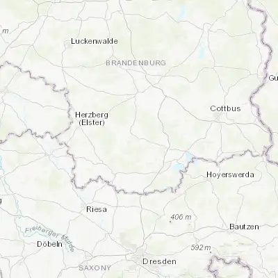 Map showing location of Finsterwalde (51.633880, 13.706620)