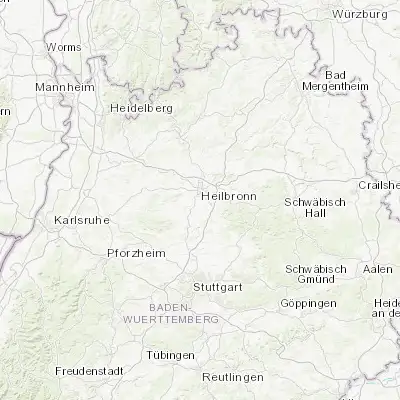 Map showing location of Flein (49.103060, 9.210830)