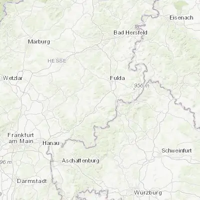 Map showing location of Flieden (50.423890, 9.566600)