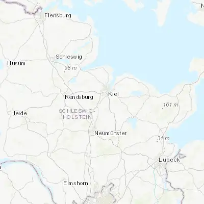 Map showing location of Flintbek (54.250000, 10.066670)