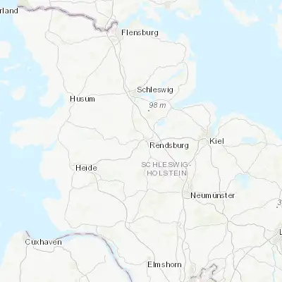 Map showing location of Fockbek (54.300000, 9.600000)