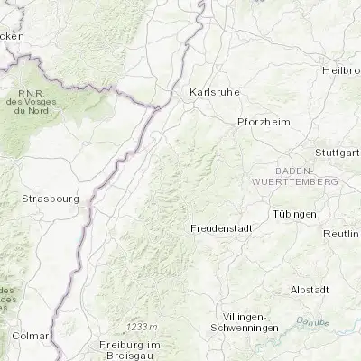 Map showing location of Forbach (48.683330, 8.350000)