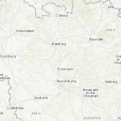 Map showing location of Forchheim (49.717540, 11.058770)