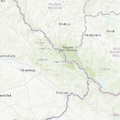 Map showing location of Frauenau (48.988950, 13.300670)