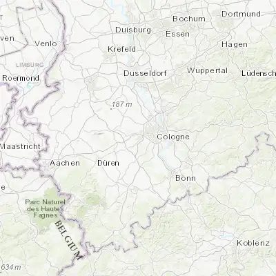 Map showing location of Frechen (50.914850, 6.811800)