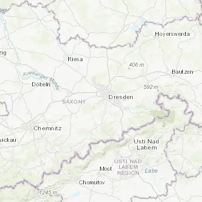 Map showing location of Freital (51.001660, 13.648800)