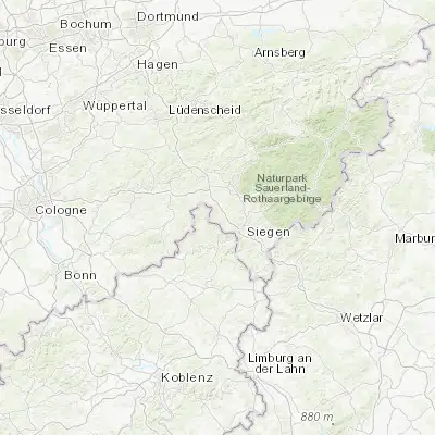 Map showing location of Freudenberg (50.897410, 7.874150)