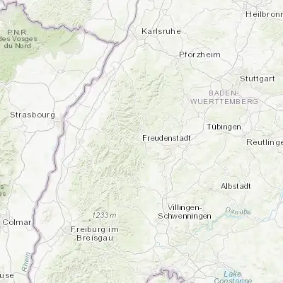 Map showing location of Freudenstadt (48.466950, 8.413710)