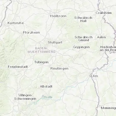 Map showing location of Frickenhausen (48.593530, 9.360050)