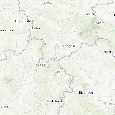 Map showing location of Friedland (51.419170, 9.917620)