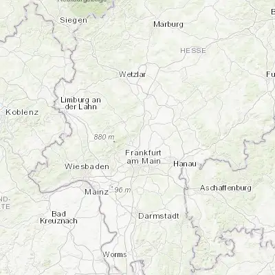 Map showing location of Friedrichsdorf (50.249620, 8.642810)