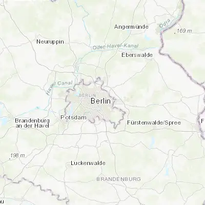 Map showing location of Friedrichsfelde (52.505750, 13.508120)