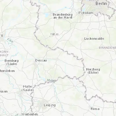 Map showing location of Friedrichstadt (51.887510, 12.669470)