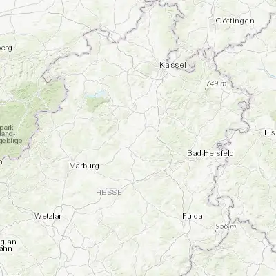 Map showing location of Frielendorf (50.970730, 9.322690)