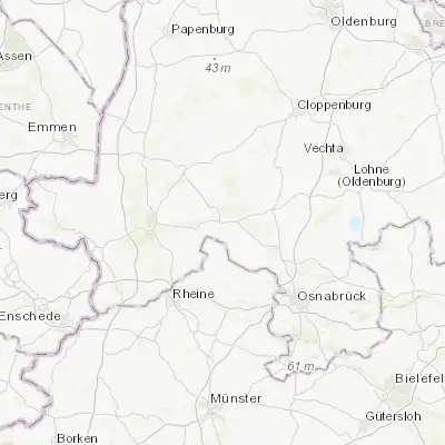 Map showing location of Fürstenau (52.516670, 7.676700)