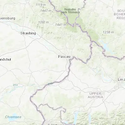 Map showing location of Fürstenzell (48.521630, 13.317490)