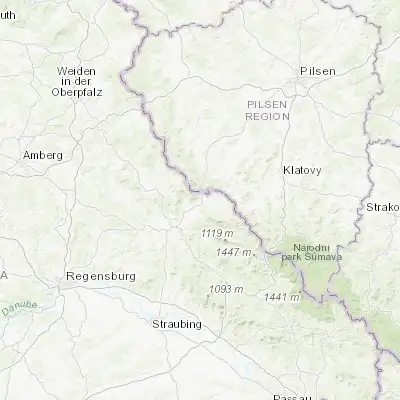 Map showing location of Furth im Wald (49.309550, 12.841560)